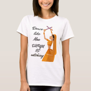 Danse comme Durga T-Shirt - Célébrer Dussehra en S