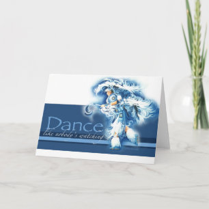 Danse, comme personne carte de voeux de