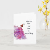 Danse comme personne ne regarde la carte (Fleur jaune)