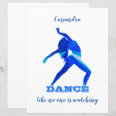 Danse - Comme personne ne regarde la feuille de pa (Devant / Derrière)