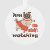 Danse comme personne ne regarde poule Carlin chien (dos)