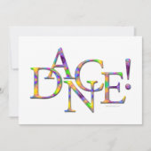 Danse ! (Cravate-teinture) récital ou invitation d (Devant)