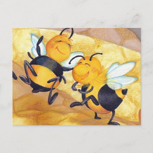Danse d'abeille / Carte postale (Devant)