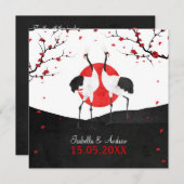 Danse d'amour - faire-part de mariage - carré (Devant / Derrière)
