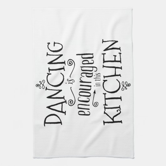 Danse dans la cuisine - serviette (Vertical)