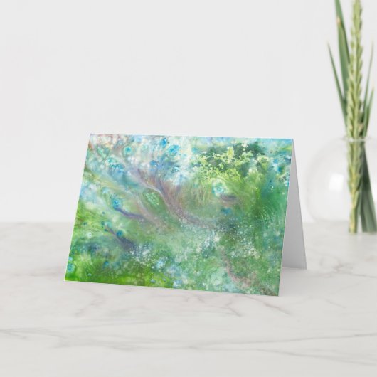 Danse dans les flocons de neige Carte de voeux par (Devant)