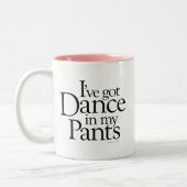 Danse Dans Mon Pantalon Mug À Café Deux Tons (Gauche)