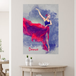 Danse, Danse, Danse, Ballet, Rouge, toile noire