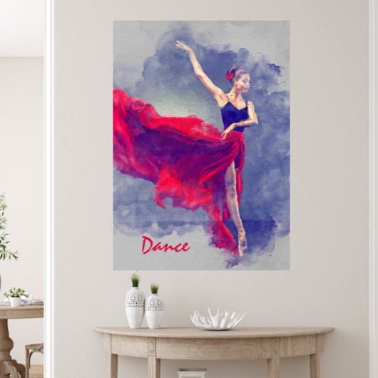 Danse, Danse, Danse, Ballet, Rouge, toile noire