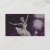 Danse de ballerine dans les cartes de visite (Dos)