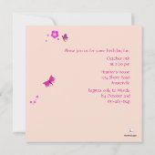 Danse de fleur - invitation de photo (Dos)