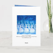 Danse de la carte de voeux de vacances de flocons (Dos)