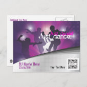 Danse de l'événement Modèle de carte postale (Devant / Derrière)