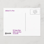 Danse de l'événement Modèle de carte postale (Dos)