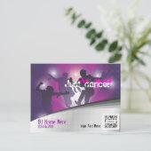 Danse de l'événement Modèle de carte postale (Debout devant)