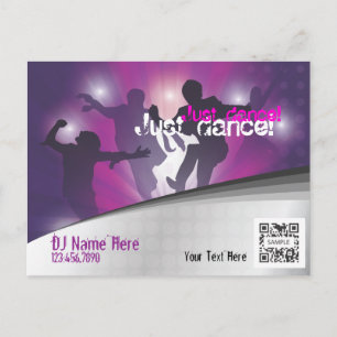 Danse de l'événement Modèle de carte postale