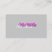 Danse de modèle de carte de visite (Dos)