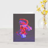 Danse de Natif américain - rouge - cartes pour (Fleur jaune)