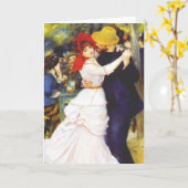 Danse de Renoir à la carte de voeux de Bougival (Fleur jaune)