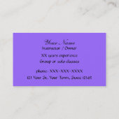 Danse de salle de bal - carte de visite (Dos)