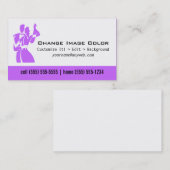 Danse de salle de bal - carte de visite personnel (Devant / Derrière)