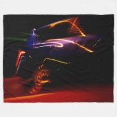 danse de voiture violette couverture en polaire (Devant (Horizontal))