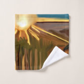 Danse des Cactus Sud-Ouest Art Abstrait (Gant de toilette)