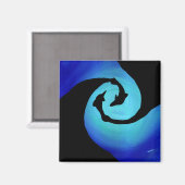 Danse des dauphins Magnet (Recto/Verso)