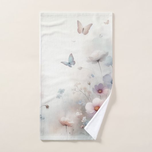 Danse des fleurs et des papillons (Serviette à main)