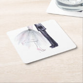 Danse des mariés sous-verre aquarelle (Incliné)