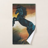 Danse d'Imaginaire de la licorne noire (Serviette à main)