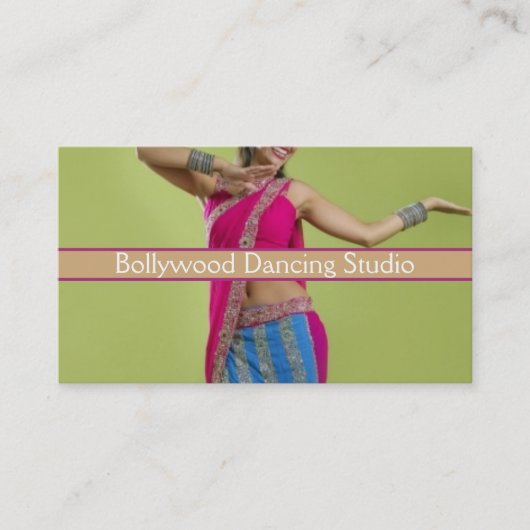 Danse du ventre, Instructeur, Bollywood, Carte de (Devant)