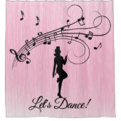 Danse en haut pas Texte personnalisé Rideau de dou (Devant)