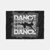 Danse et Lettres (Dance) Fleece Deken (Voorkant (Horizontaal))