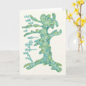 Danse étant carte pour notes (Fleur jaune)