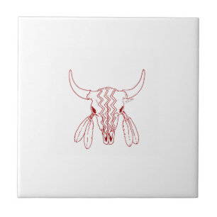 Danse fantôme rouge petit carreau blanc de buffle