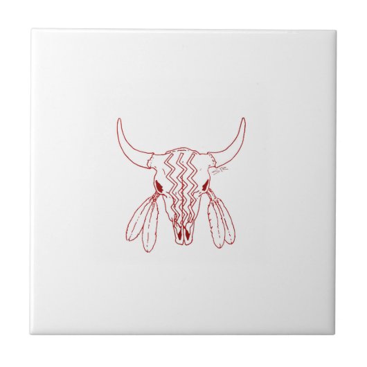Danse fantôme rouge petit carreau blanc de buffle (Devant)