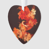 Danse Feux d'artifice Art Abstrait Acrylique Coeur (devant)