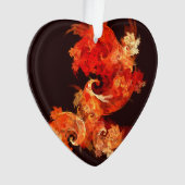 Danse Feux d'artifice Art Abstrait Acrylique Coeur (devant)