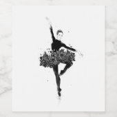 Danse florale - Étiquette de nourriture et de bois (Étiquettes simples)