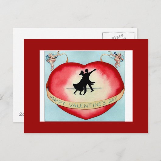 Danse Heureuse Sainte-Valentin - Carte postale (Devant / Derrière)