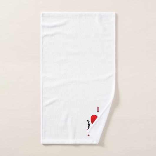 Danse I Heart Tap (Serviette à main)