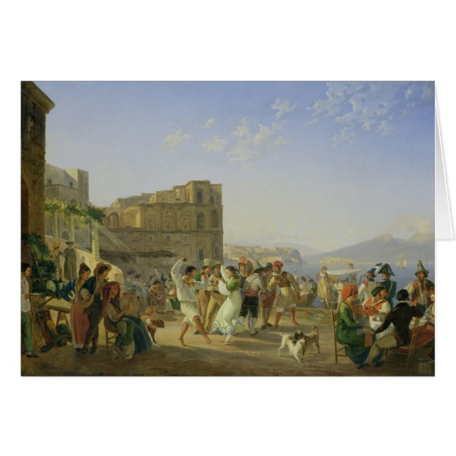 Danse italienne, Naples, 1836 (Devant horizontal)