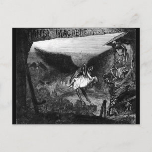 Danse macabre door het briefkaart Marcel Roux