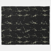 Danse Macabre Fleece Deken (Voorkant (Horizontaal))