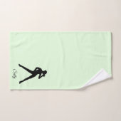 Danse moderne Pastel Green (Serviette à main)