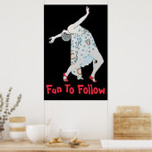 Danse, modifier le texte, me suivre, Poster (Cuisine)