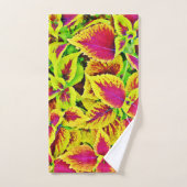 Danse Motif Feuille (Serviette à main)