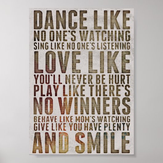 DANSE MOTIVÉE COMME PERSONNE NE REGARDE POSTER (Devant)