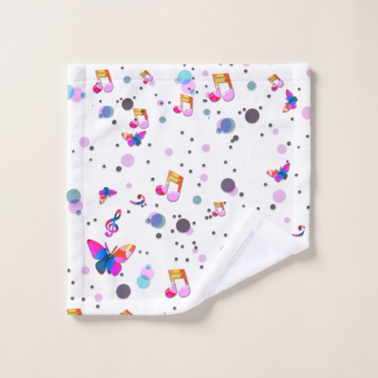 Danse Musique colorée (Gant de toilette)